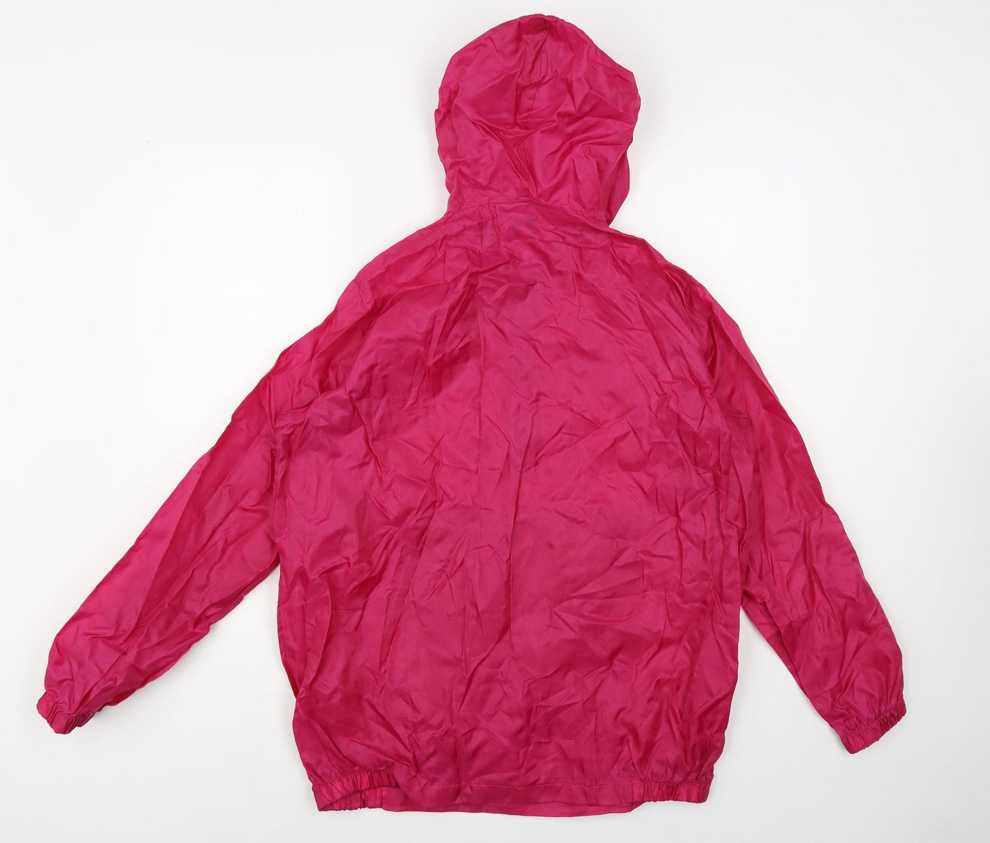 E-2E Womens Pink Rain Coat Jacket Size L Zip