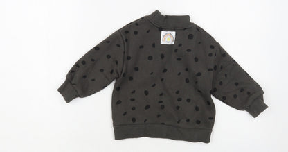 Sonny's Baby Green Animal Print Cotton Pullover Jumper Size 6-9 Months Pullover