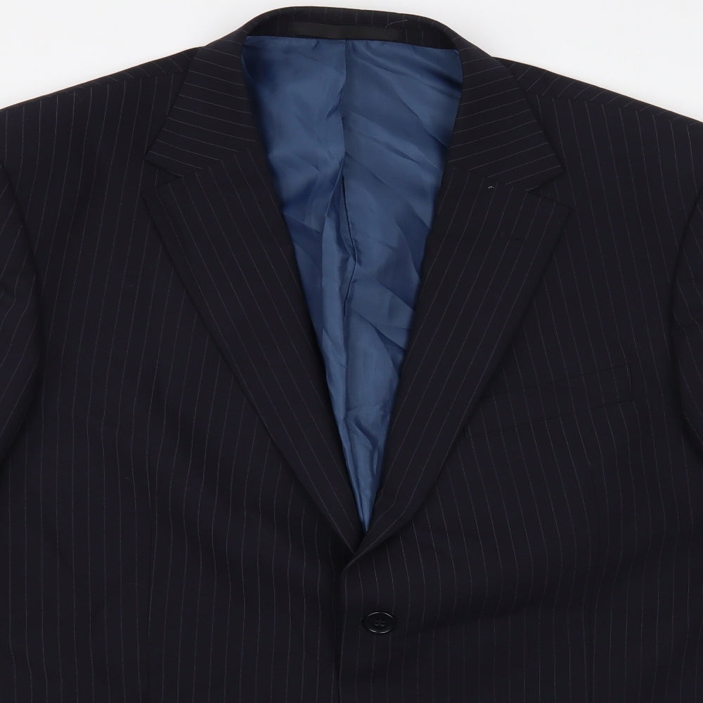Mens UK Size 44 Marks and Spencer Regular Blue Suit Jacket