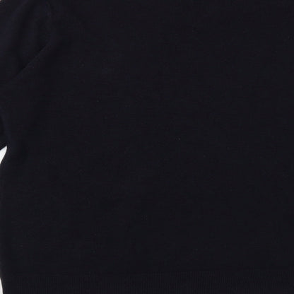 Cedar Wood State Mens Blue V-Neck Acrylic Pullover Jumper Size L