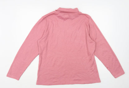 Womens UK Size 16 Afibel Pink Pullover Jumper