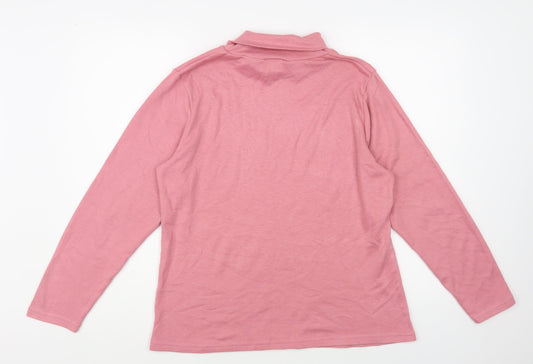 Womens UK Size 16 Afibel Pink Pullover Jumper