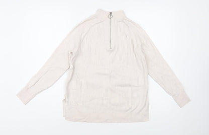 Womens UK Size M Marks and Spencer Ivory Pullover Jumper