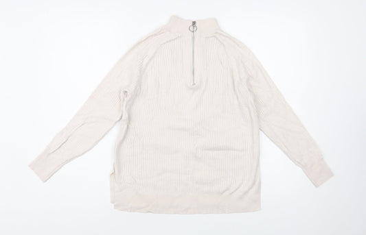 Womens UK Size M Marks and Spencer Ivory Pullover Jumper
