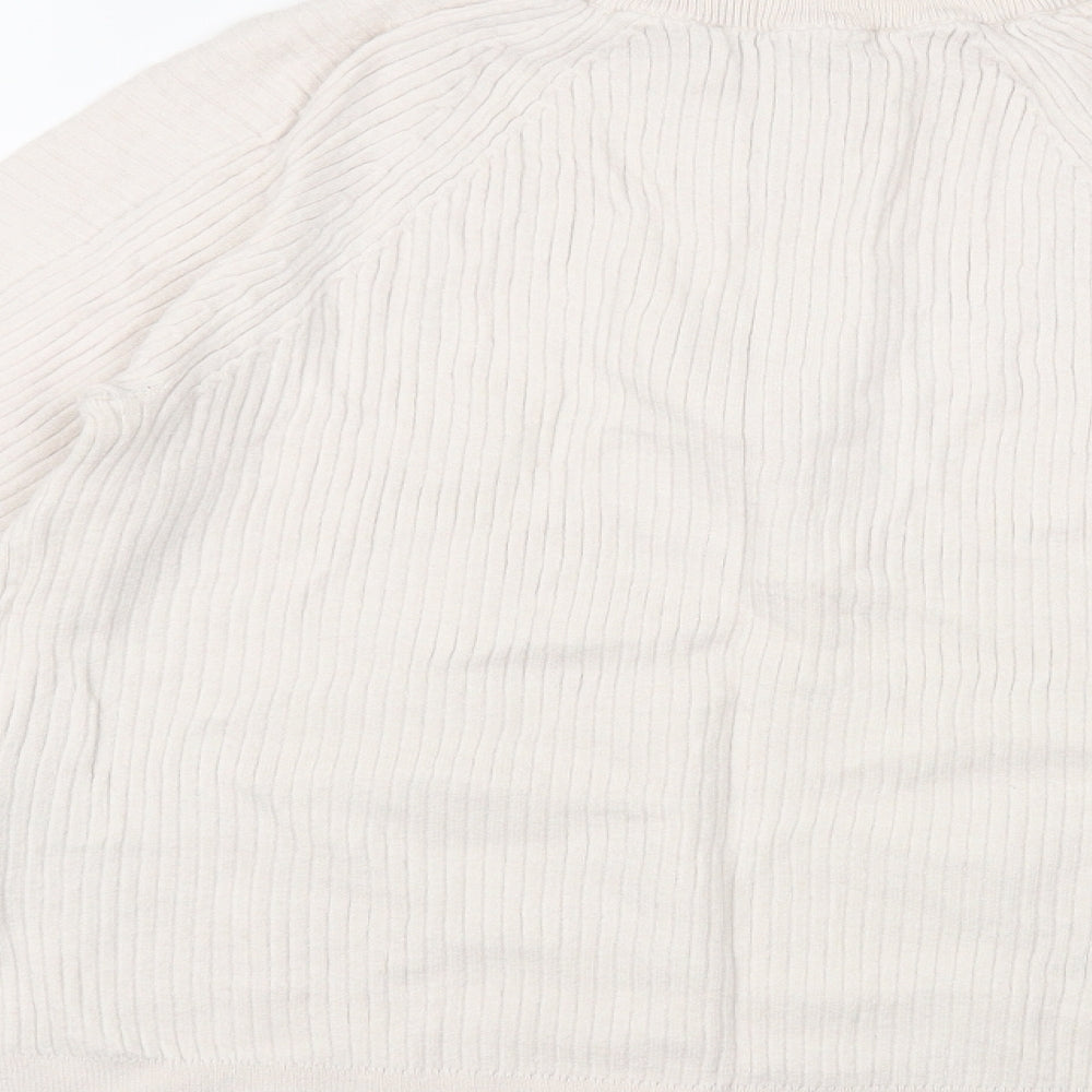 Womens UK Size M Marks and Spencer Ivory Pullover Jumper