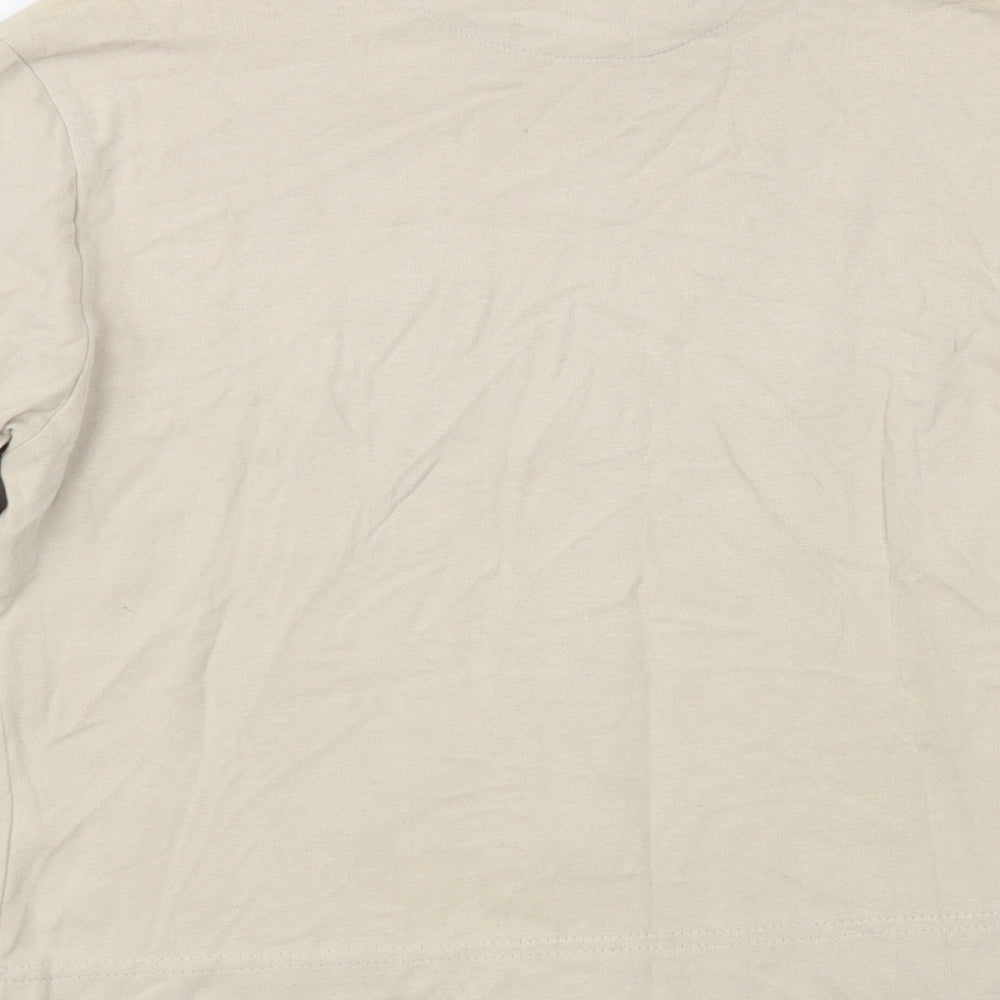 Olympus Womens Beige Cotton Full Zip Sweatshirt Size 16 Zip