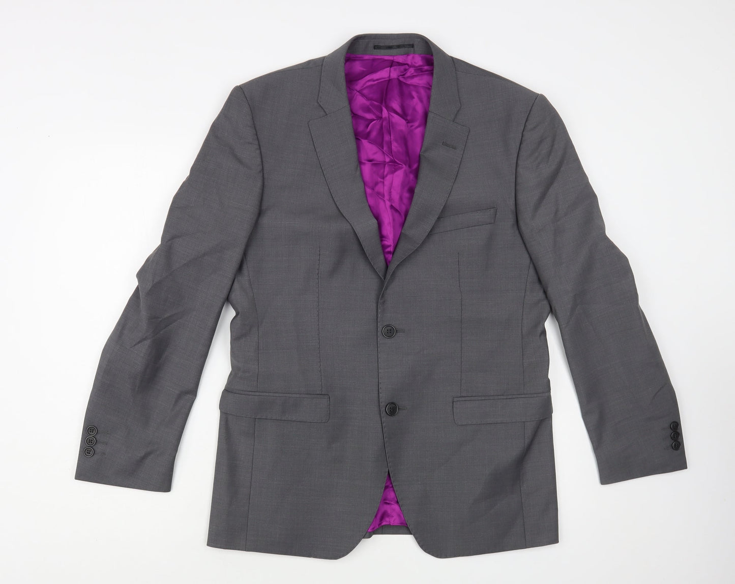Mens UK Size 38 Santinelli Regular Grey Suit Jacket