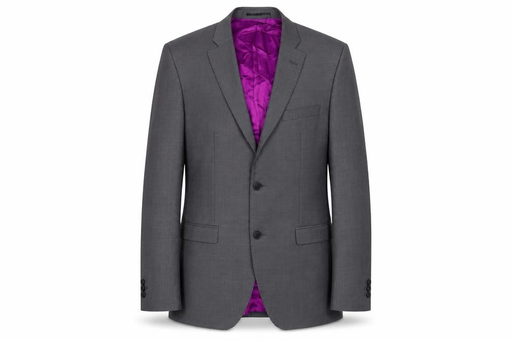 Mens UK Size 38 Santinelli Regular Grey Suit Jacket