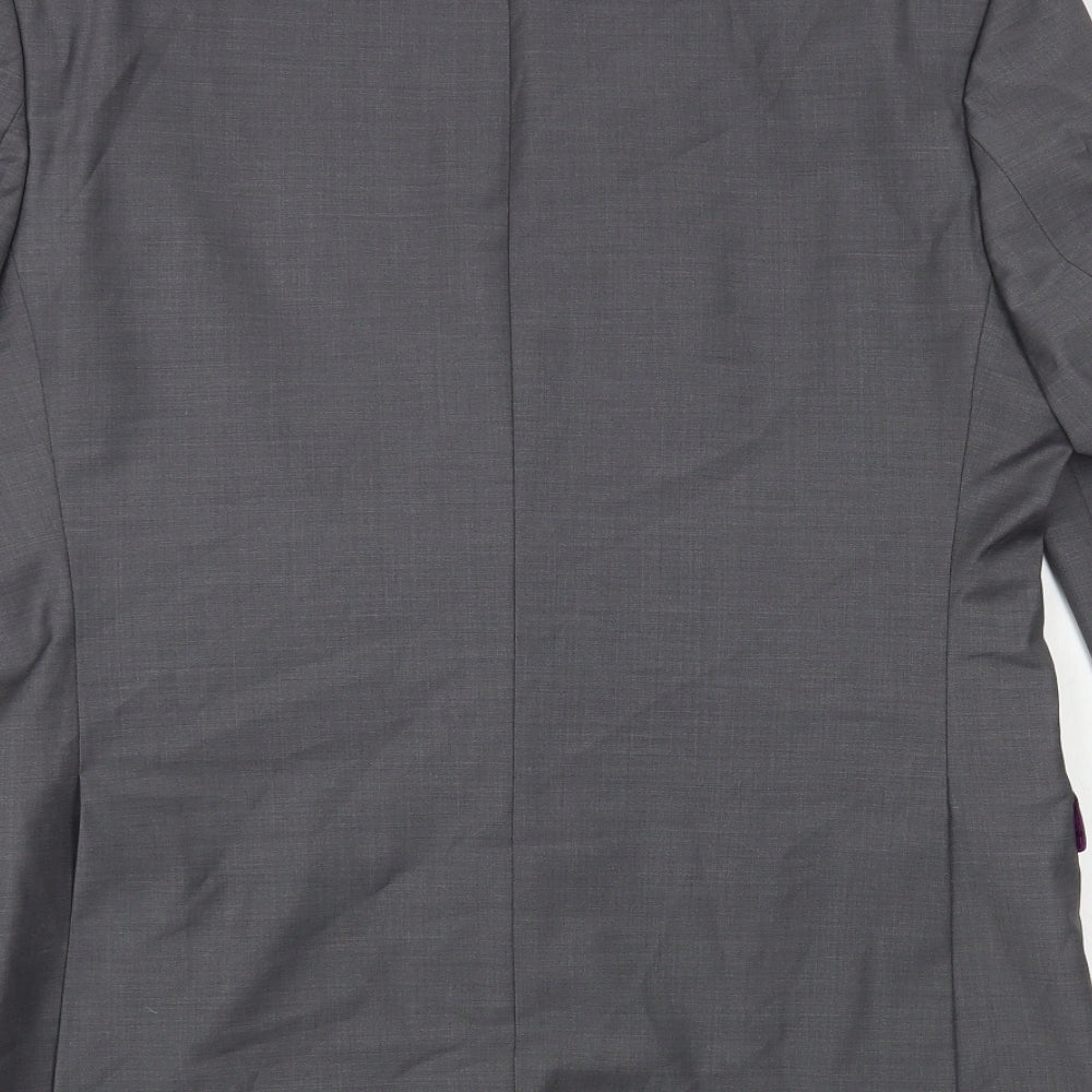 Mens UK Size 38 Santinelli Regular Grey Suit Jacket