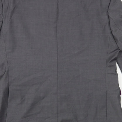 Mens UK Size 38 Santinelli Regular Grey Suit Jacket