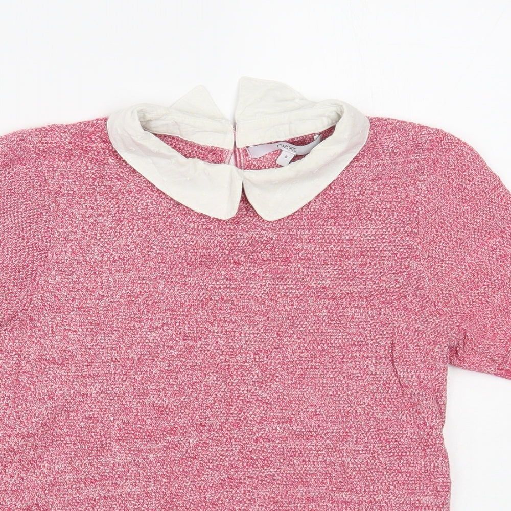 Womens UK Size 8 NEXT Pink Pullover Jumper