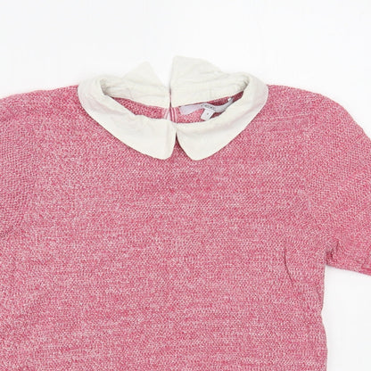 Womens UK Size 8 NEXT Pink Pullover Jumper