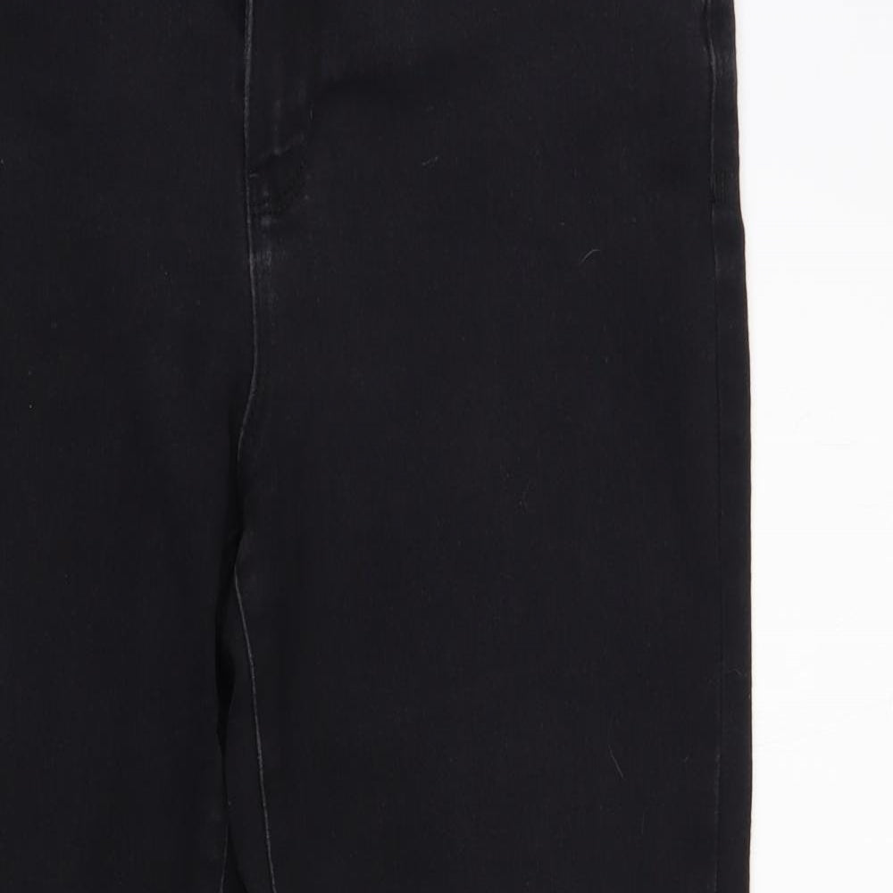 Denim Co. Womens Black Cotton Skinny Jeans Size 16 L27 in Regular Button