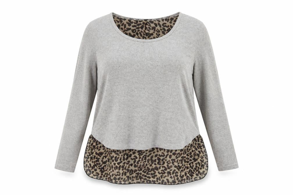 Womens UK Size 14 Izabel London Grey Pullover Jumper