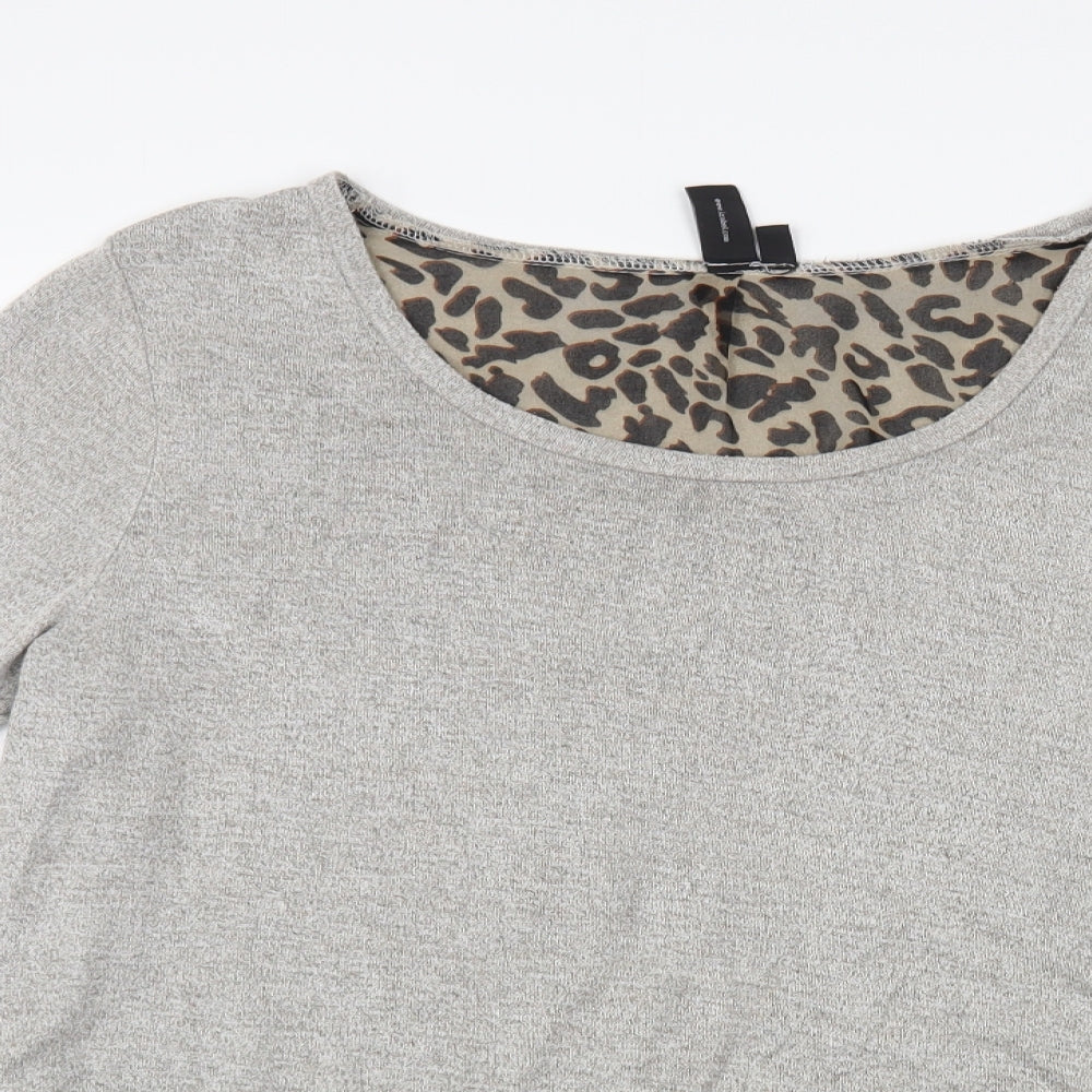 Womens UK Size 14 Izabel London Grey Pullover Jumper