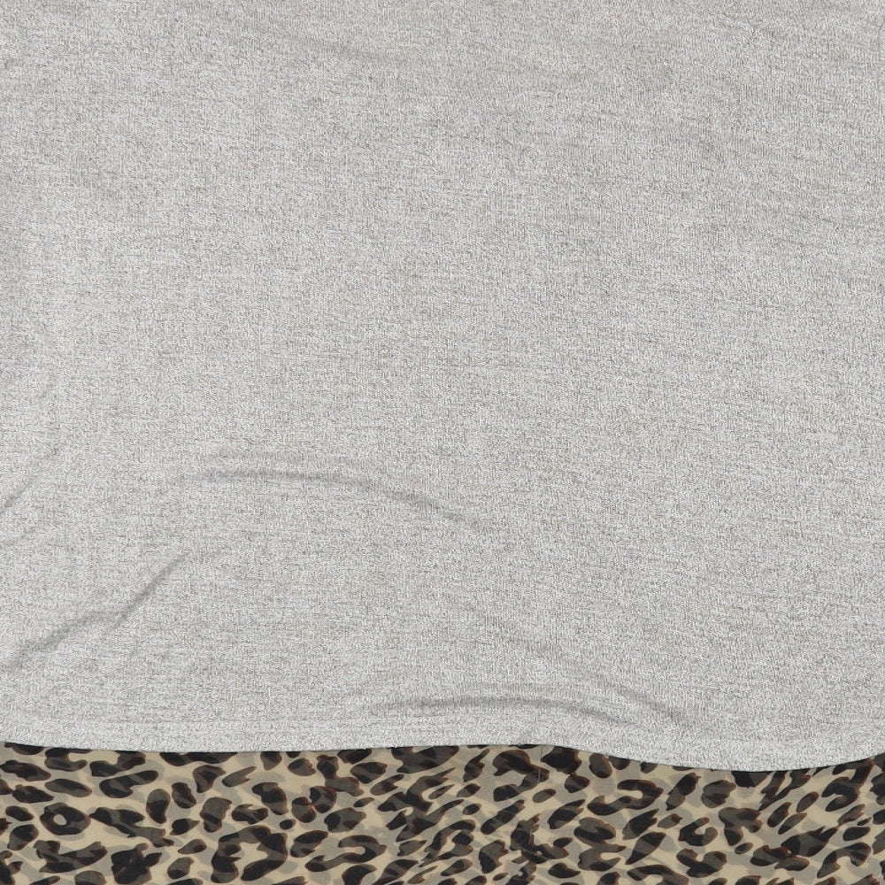 Womens UK Size 14 Izabel London Grey Pullover Jumper