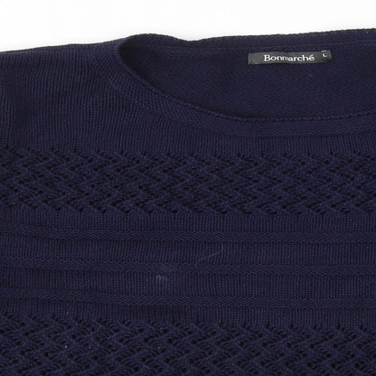 Womens UK Size L Bonmarché Blue Pullover Jumper