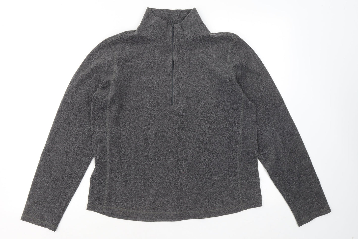 Gap Womens Grey Mock Neck Polyester Pullover Jumper Size L