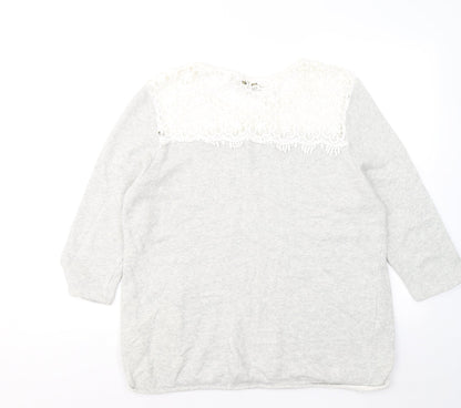 Womens UK Size L Originals Grey Pullover Jumper