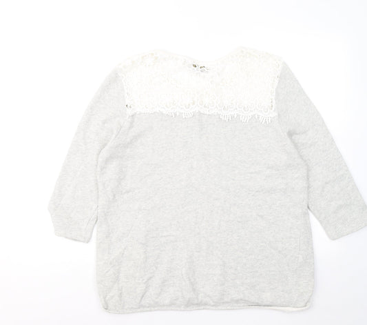 Womens UK Size L Originals Grey Pullover Jumper