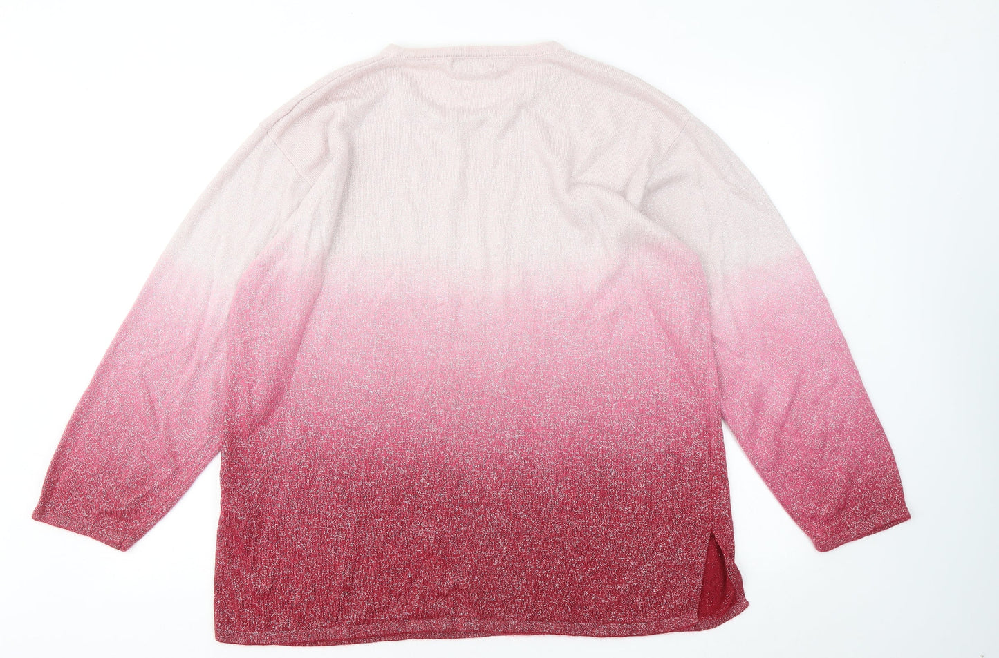 Womens UK Size 22 Fabrizio Pink Pullover Jumper