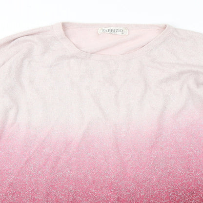 Womens UK Size 22 Fabrizio Pink Pullover Jumper