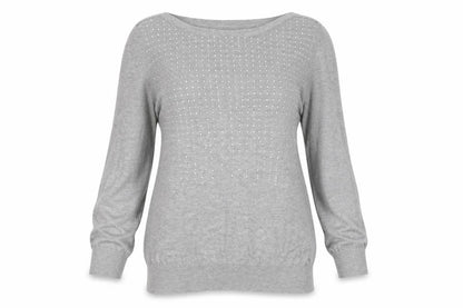Womens UK Size 10 NEXT Grey Pullover Jumper