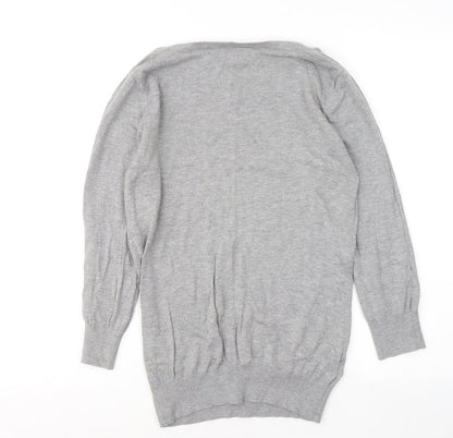 Womens UK Size 10 NEXT Grey Pullover Jumper