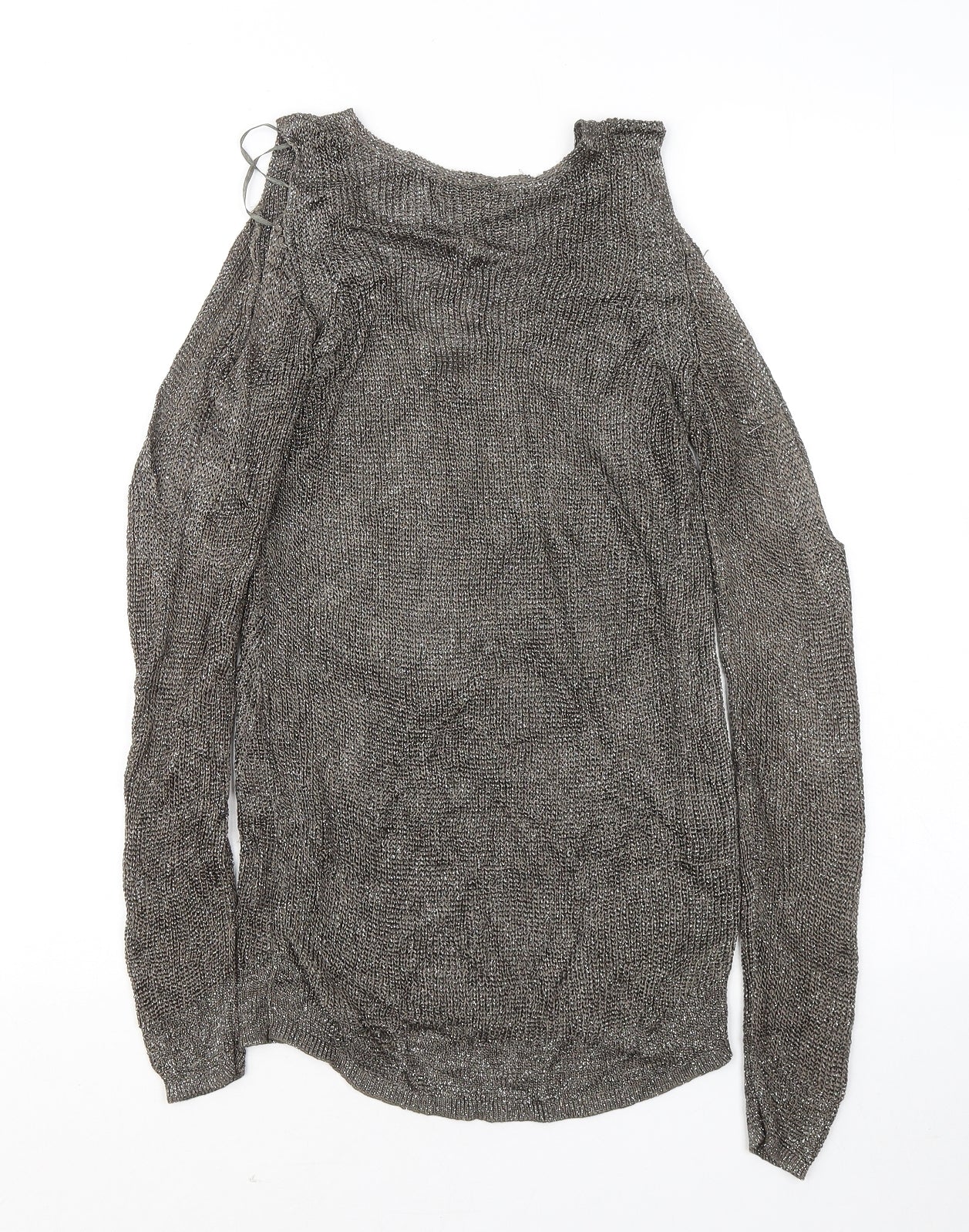 Womens UK Size 10 NEXT Gold Pullover Jumper