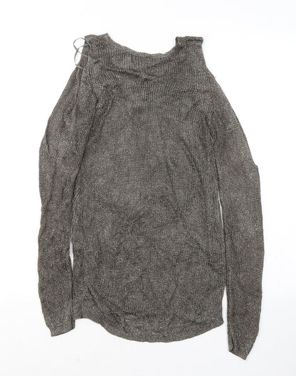 Womens UK Size 10 NEXT Gold Pullover Jumper