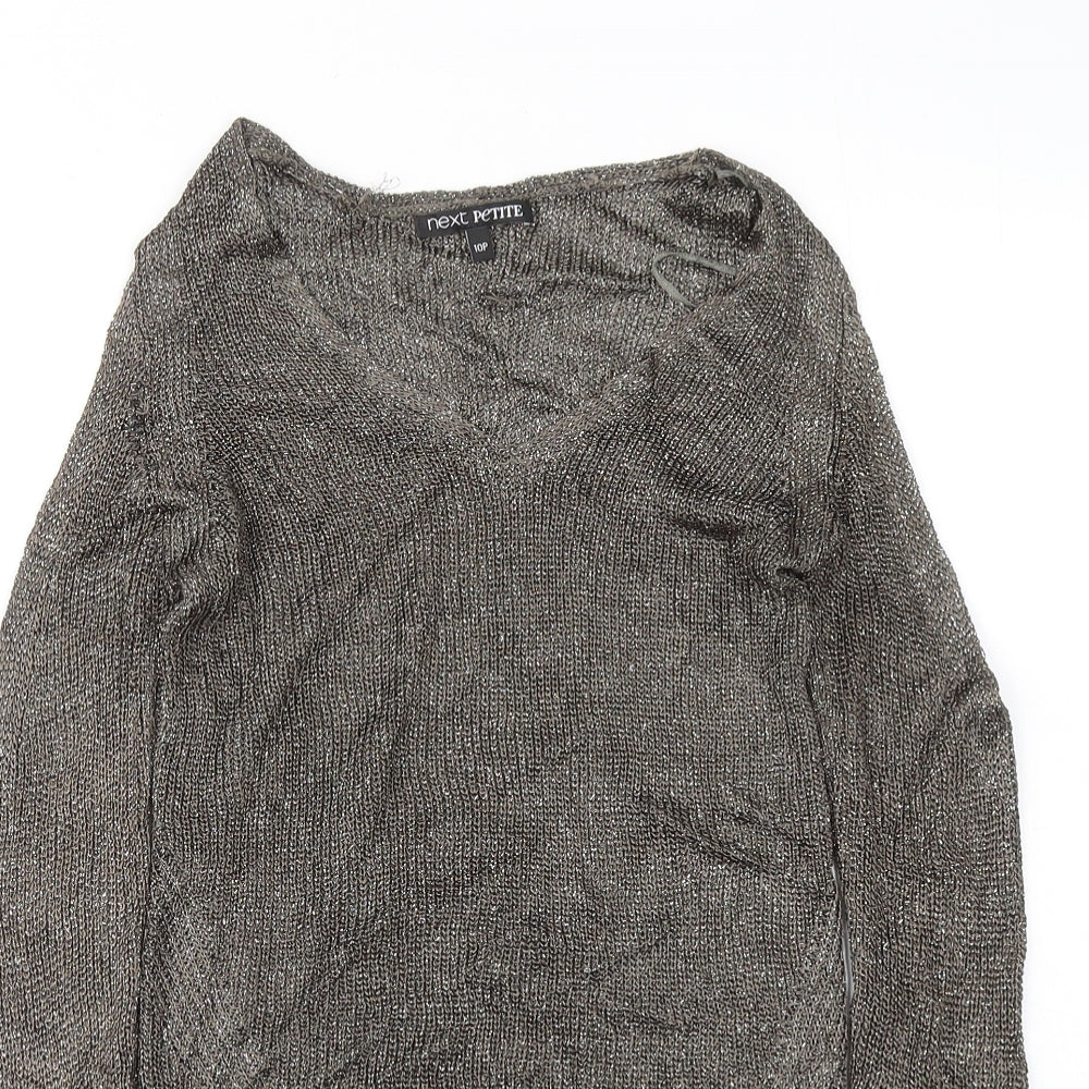 Womens UK Size 10 NEXT Gold Pullover Jumper