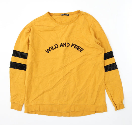 Womens UK Size 12 Select Yellow Pullover Jumper