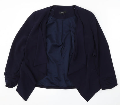 Womens UK Size 8 New Look Blue Cardigan Jumper