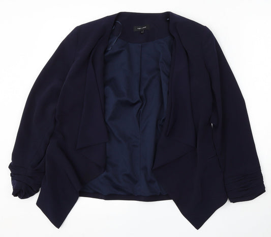 Womens UK Size 8 New Look Blue Cardigan Jumper