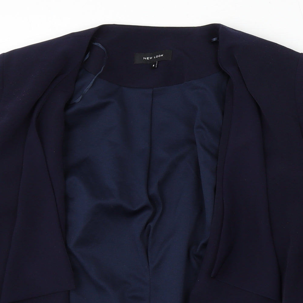 Womens UK Size 8 New Look Blue Cardigan Jumper