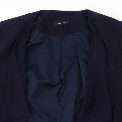 Womens UK Size 8 New Look Blue Cardigan Jumper