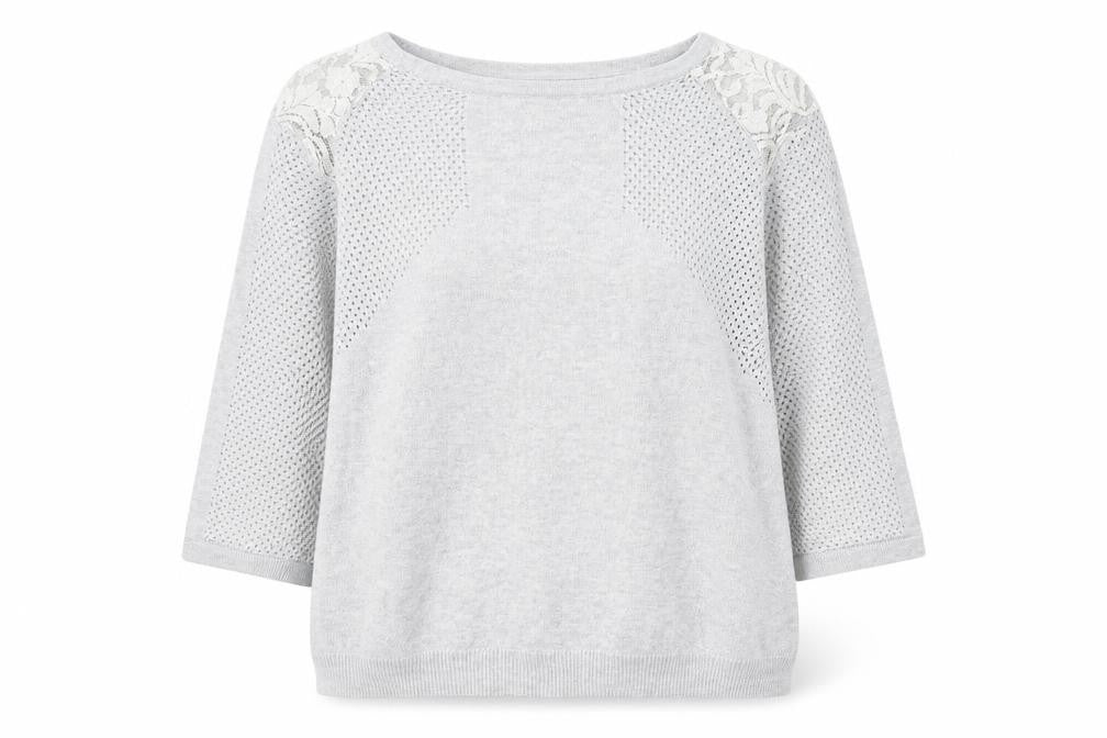 Womens UK Size 12 Warehouse Grey Pullover Jumper