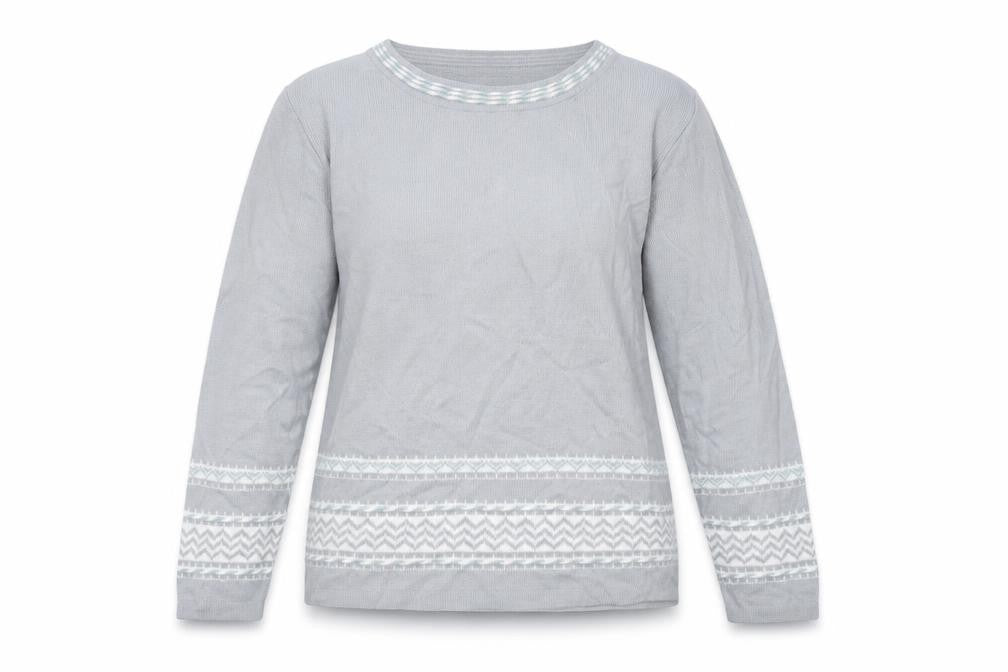 Womens UK Size 10 Afibel Grey Pullover Jumper