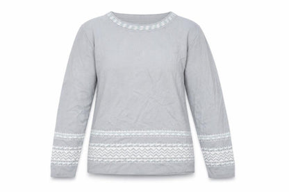 Womens UK Size 10 Afibel Grey Pullover Jumper