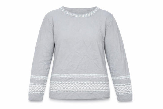Womens UK Size 10 Afibel Grey Pullover Jumper