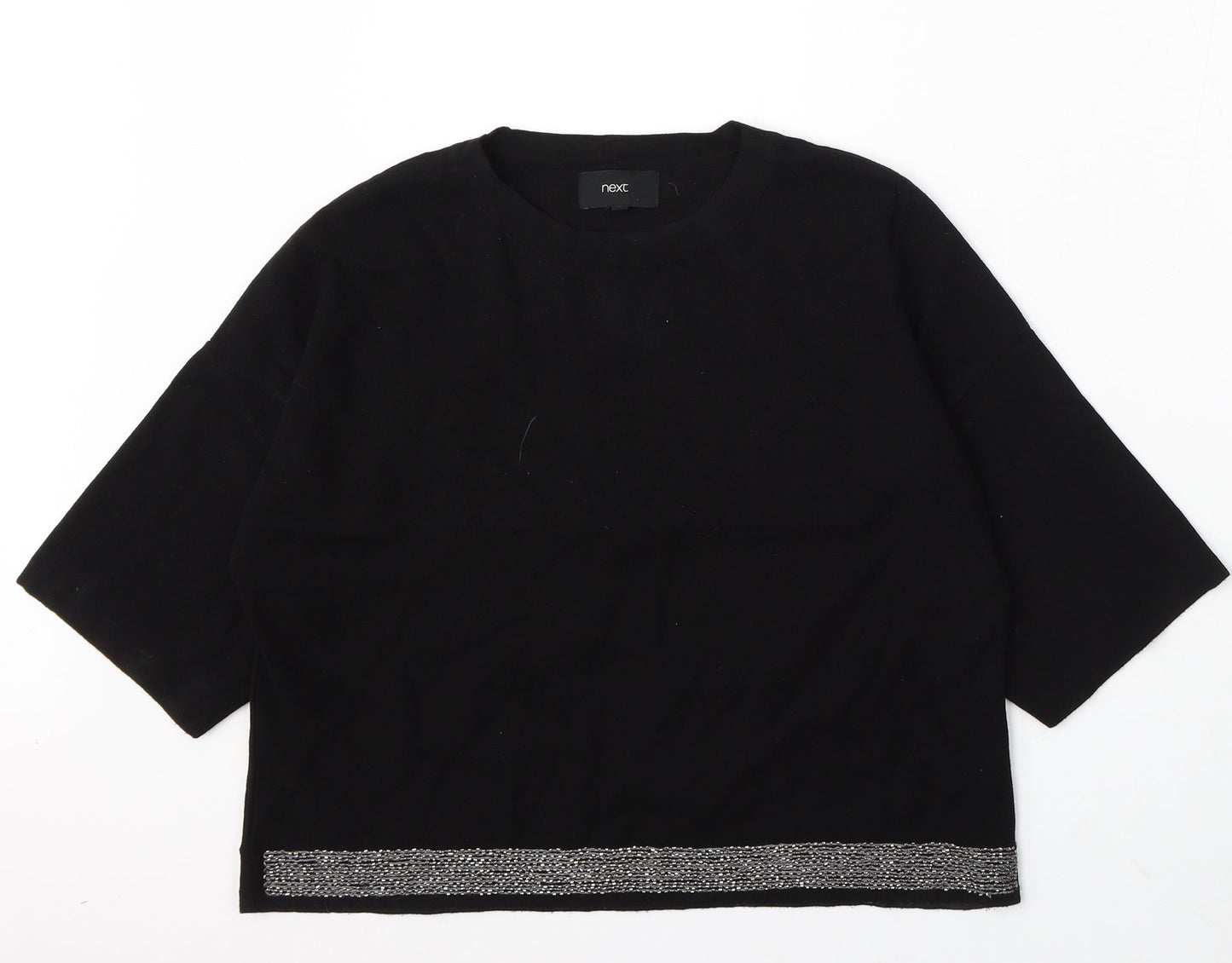 Womens UK Size 14 NEXT Black Pullover Jumper