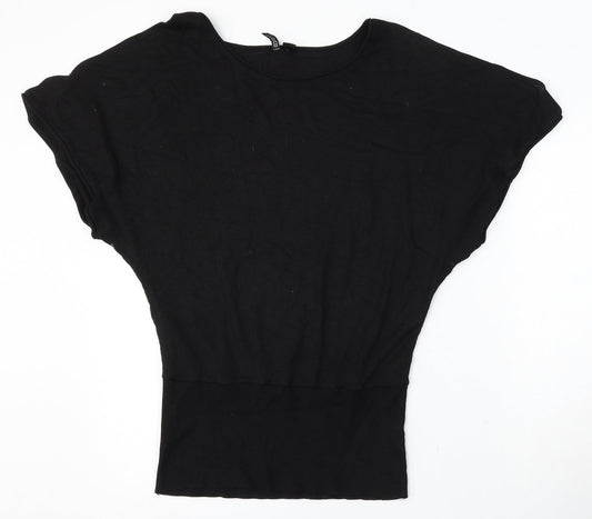 Womens UK Size 12 Divided Black Pullover Jumper