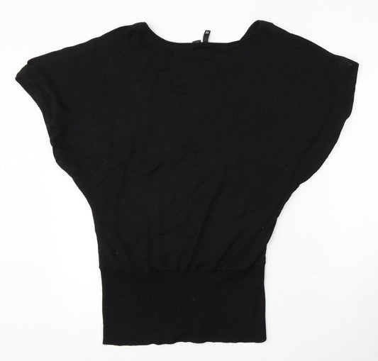 Womens UK Size 12 Divided Black Pullover Jumper