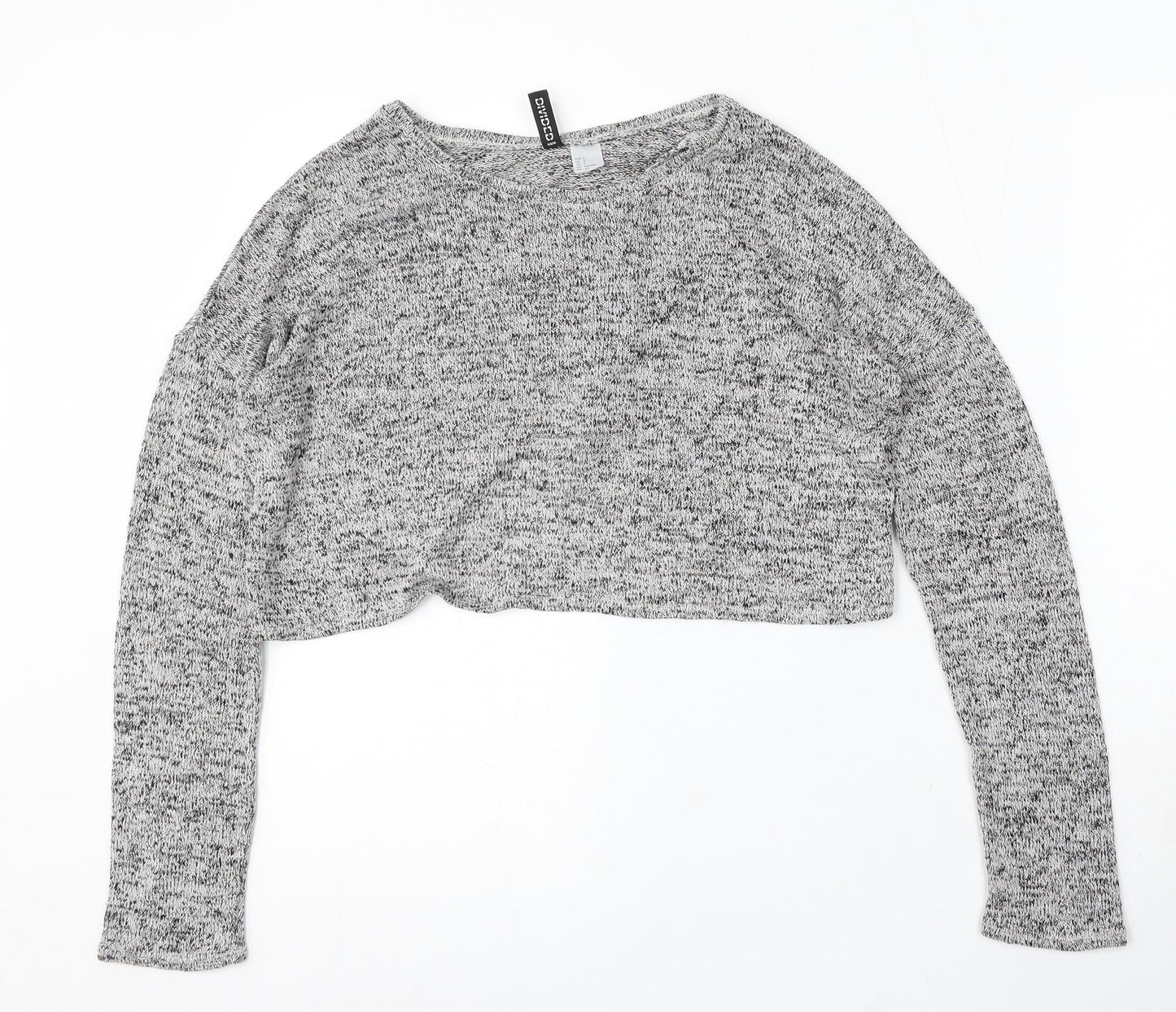 Womens UK Size S Divided by H&M Grey Pullover Jumper