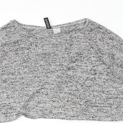 Womens UK Size S Divided by H&M Grey Pullover Jumper