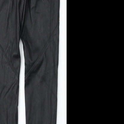 Denim & Co. Womens Black Polyurethane Jegging Jeans Size 8 L29 in Slim