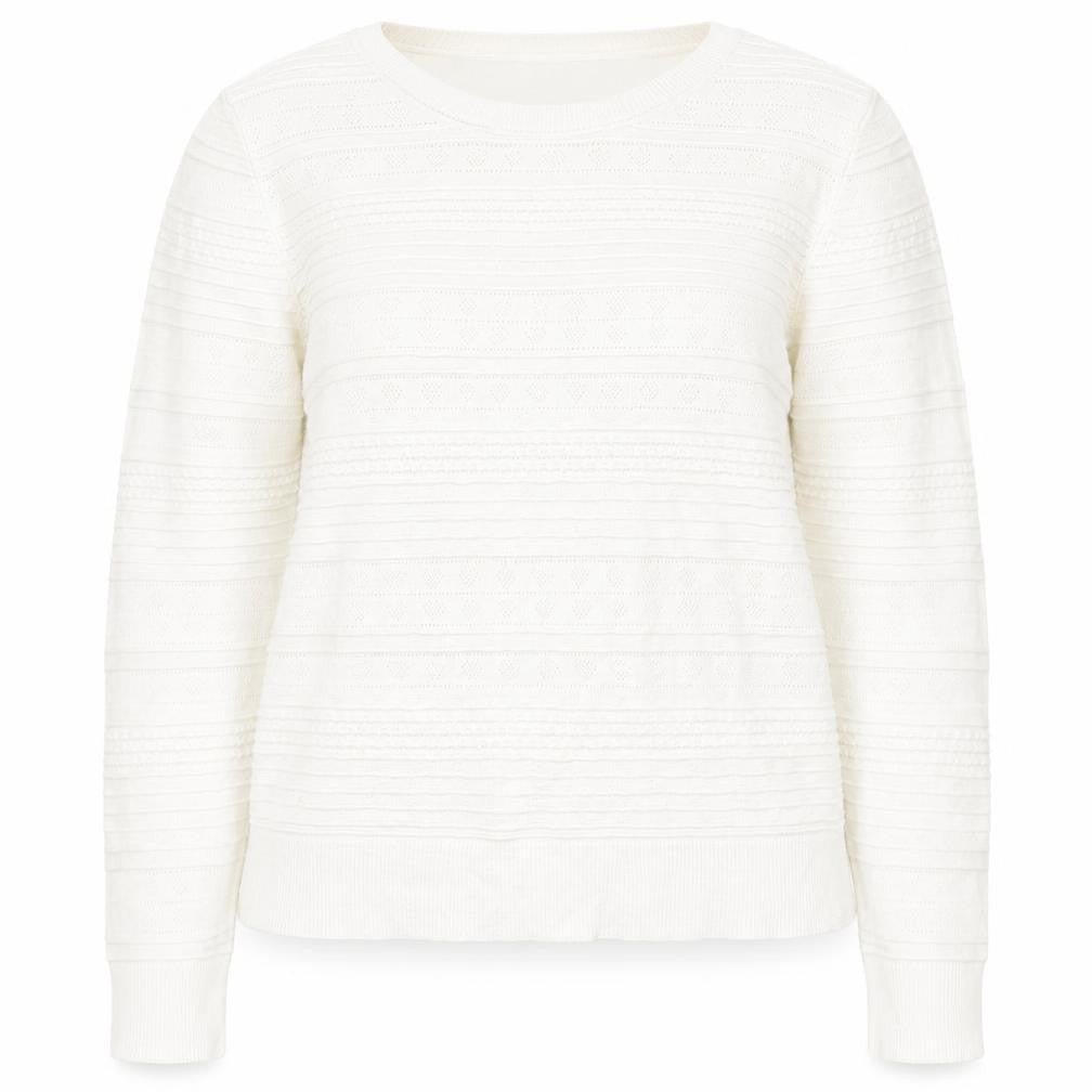 Womens UK Size M Oasis White Pullover Jumper