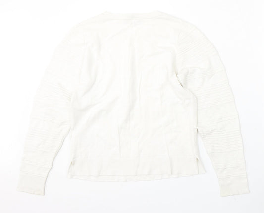 Womens UK Size M Oasis White Pullover Jumper
