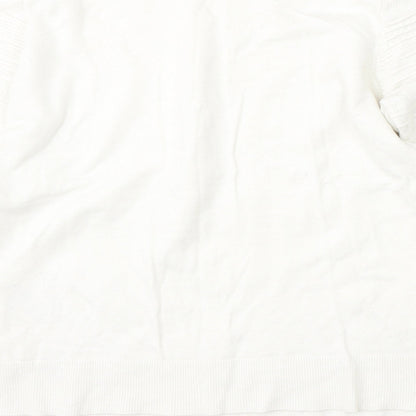Womens UK Size M Oasis White Pullover Jumper