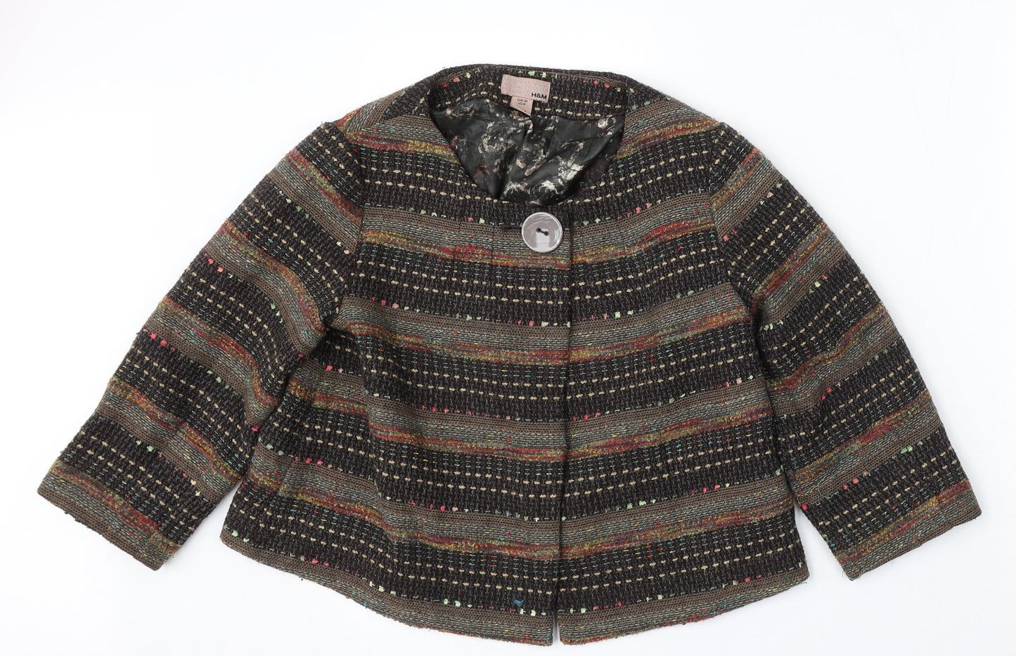 Womens UK Size 10 H&M Multicoloured Cardigan Jumper
